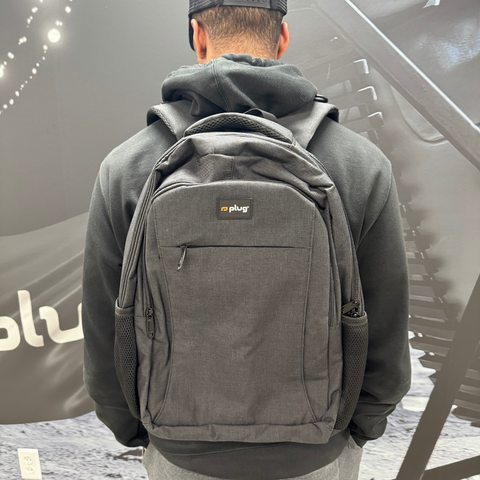 Plug Lightweight Casual Laptop Backpack with USB Charging Port