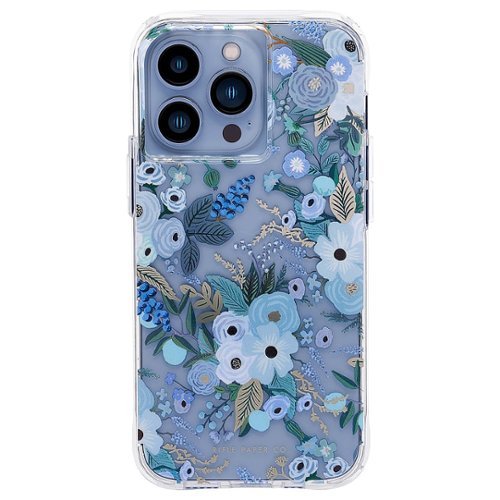 Case-Mate Rifle Paper Co. Case (MagSafe) - Garden Party Blue - iPhone 13 Pro