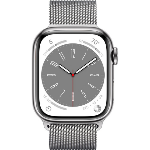 Apple Watch Series 8 45MM (GPS + Cellular) - Silver Stainless Steel