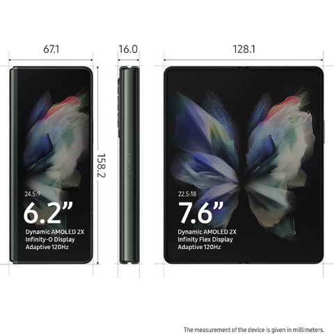 Samsung Galaxy Z Fold 3 512GB (5G) - Phantom Green