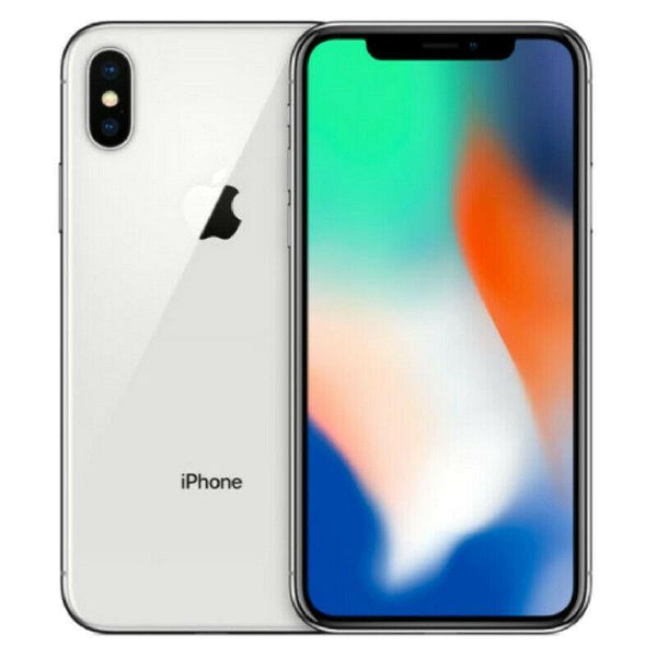 Eco-Deals - iPhone X Silver 64GB (Unlocked) - NO Face-ID